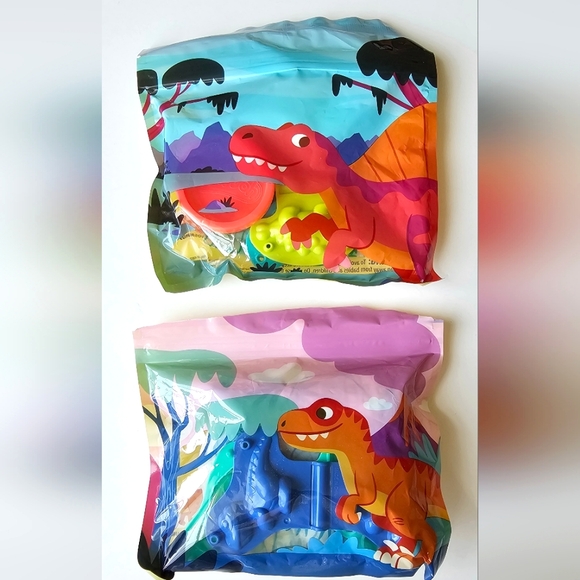 2 Pk Play-Doh Dinosaurs Spinosaurus Ankylosaurus Velociraptor Pachycephalosaurus - Picture 11 of 11